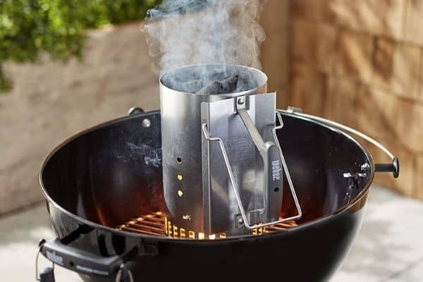 Charcoal Chimney Starter Method