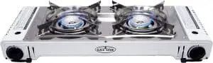 GAS ONE GS-2000 Dual Fuel Double Portable Propane or Butane Stove