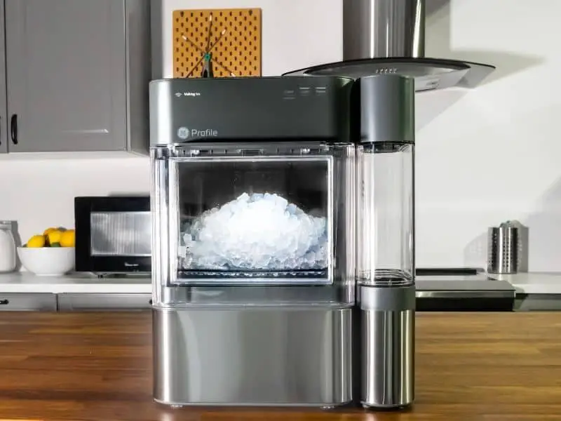 An ice maker is a device that can produce ice at a fast rate