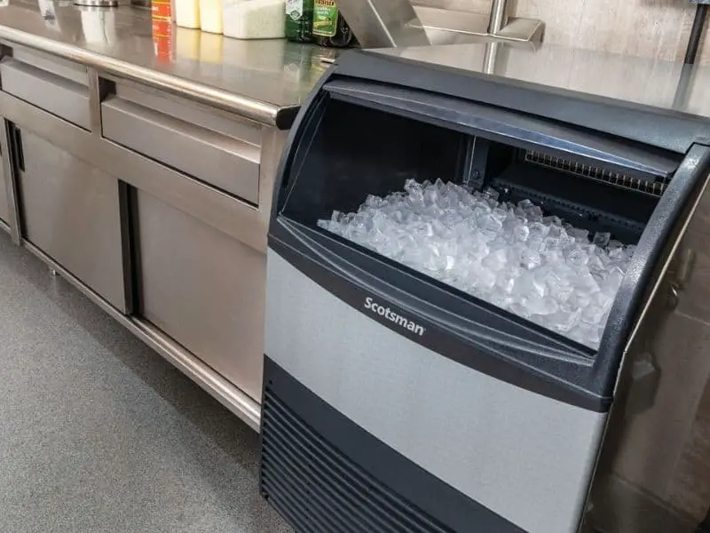 under counter units produce between 50 and 100 pounds of ice every day
