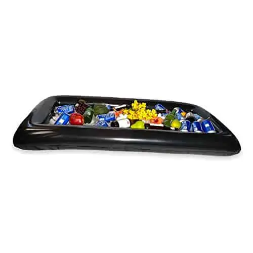 1 Inflatable Serving Bar/ice Buffet Serving Tray/ Drink Cooler with Drain Plug (Black)